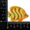 Yellow Striped Tropical Fish, Sea Animals, Embroidered, Iron-on Patch